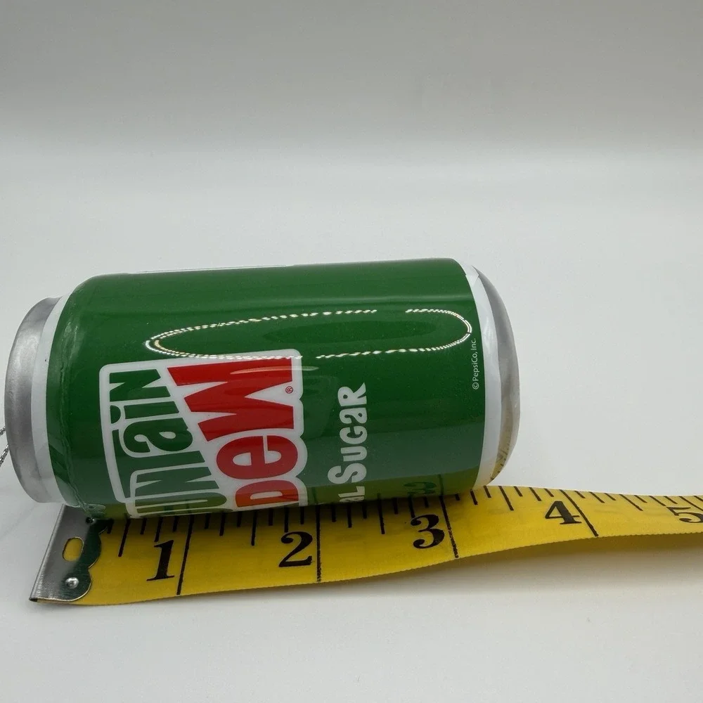 NEW Mountain Dew Real Sugar‎ Holiday Decoupage Ornament By Ruz, 4 Inches Tall